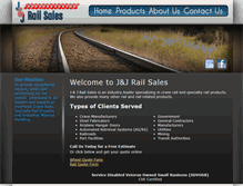 Tablet Screenshot of jjrailsales.com